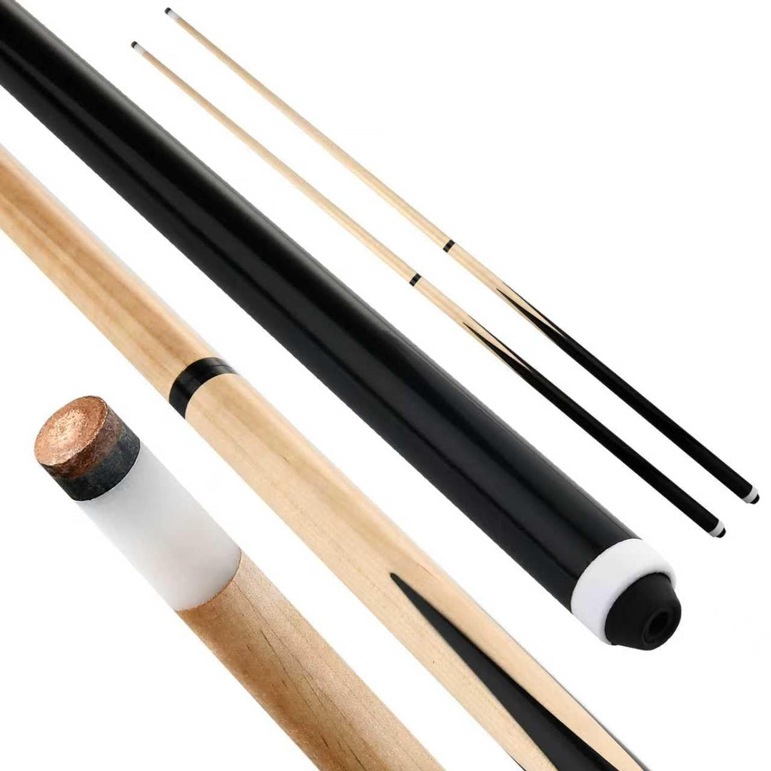 JX 2-Piece Pool Cue Stick with 13mm Tip 58' Hardwood Canadian Maple Professional Billiard Pool Cue S