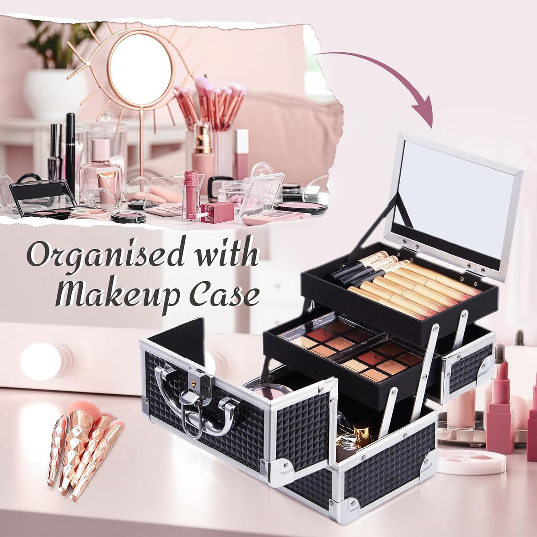 Joligrace Kosmetikkoffer Schminkkoffer Make up Koffer Beauty Case Kosmetik Make up Organizer Koffer