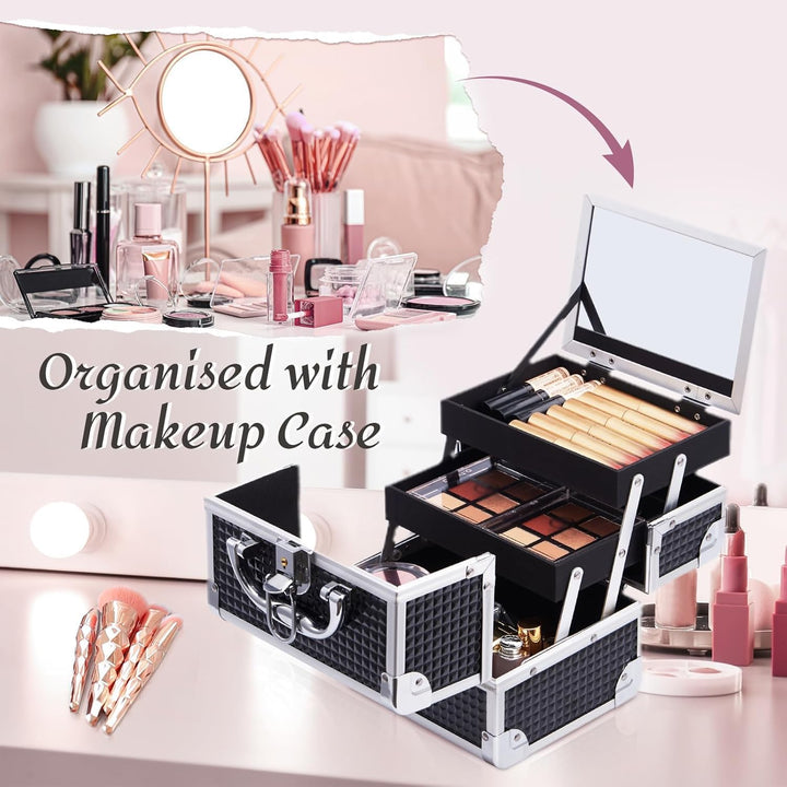 Joligrace Kosmetikkoffer Schminkkoffer Make up Koffer Beauty Case Kosmetik Make up Organizer Koffer