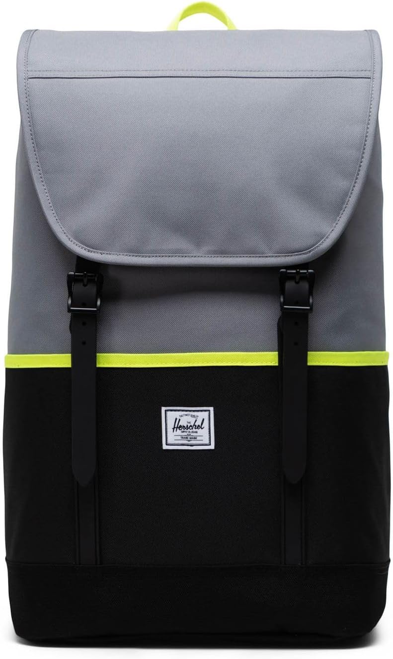 Herschel Unisex Retreat Pro Tasche Stück Grey/Black/Safety Yellow, St&#xFC;ck Grey/Black/Safety Yell