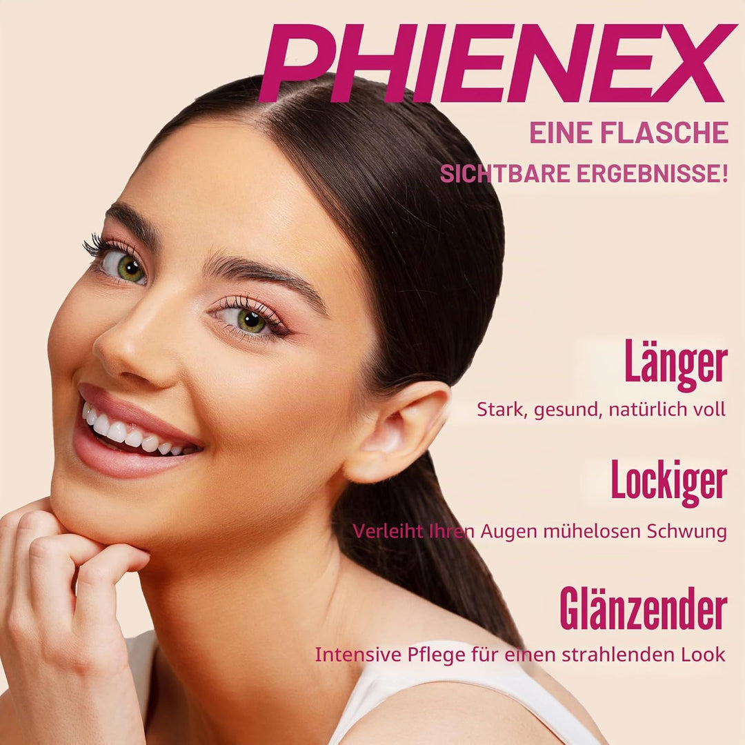 PHIENEX 2026 New Version Wimpernserum – ohne Hormone & vegan – Lash Serum für längeres, dichteres, v