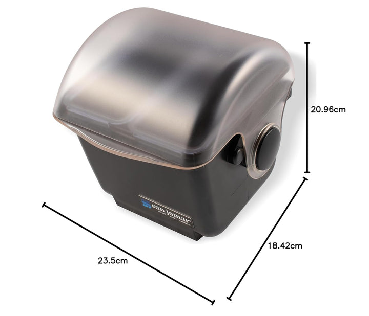 San Jamar BD2002 Mini Dome Zutatenbehälter, 095 L Standardschale (6-er pack)