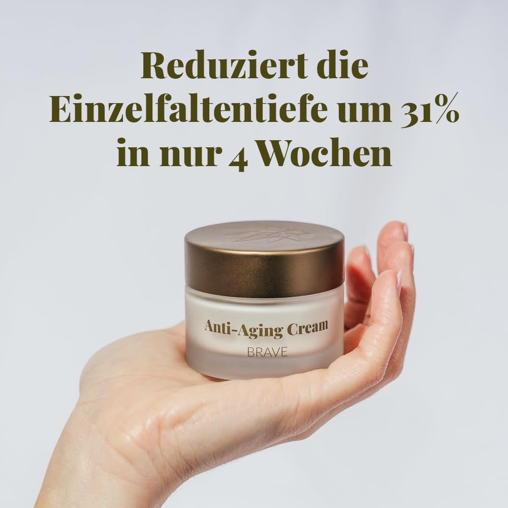 Vegane Anti Aging Creme mit Retinol 45ml – Dermatologisch getestet mit Bestnote „SEHR GUT“ – Kosmeti
