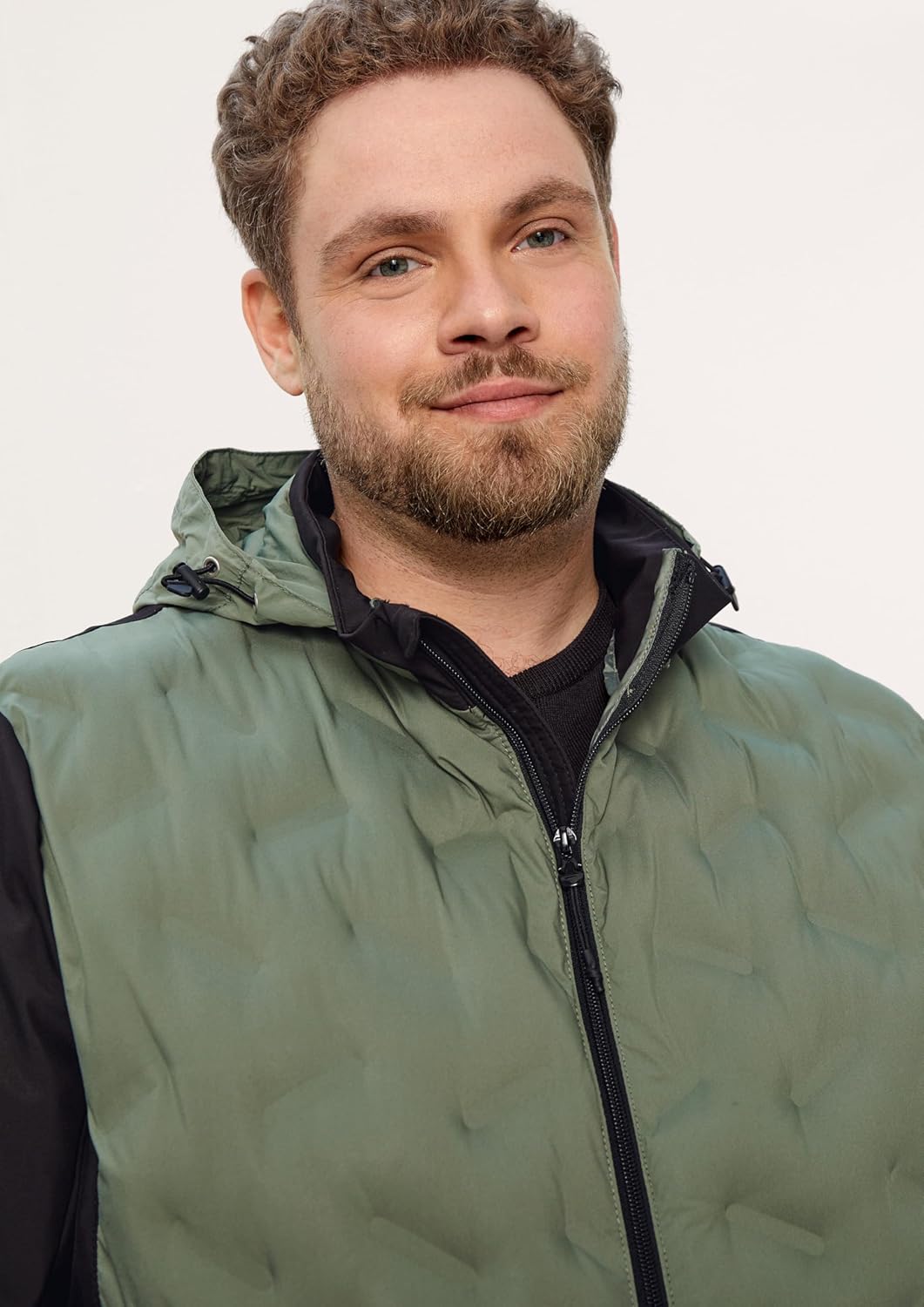 s.Oliver Herren Jacke Langarm 4XL Grosse Grössen Khaki/Oliv, 4XL Grosse Grössen Khaki/Oliv