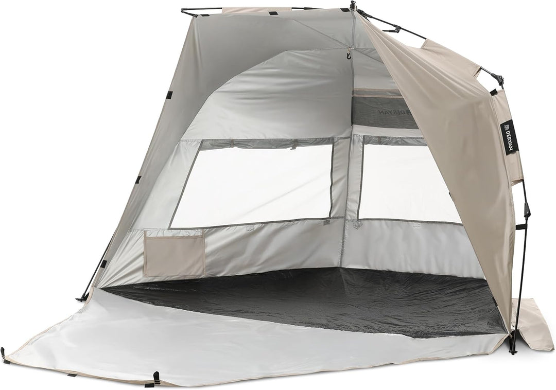 Deryan Up-to-Go Pop-Up Strandzelt für Kinder – UV-Schutz UPF 50+ und Windschutz, Kompakt & Faltbar,
