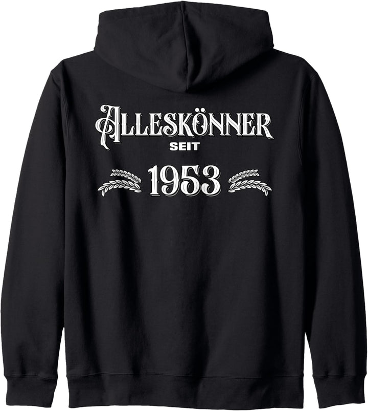 Alleskönner seit 1953. Lustiges Jahrgangs Kapuzenjacke