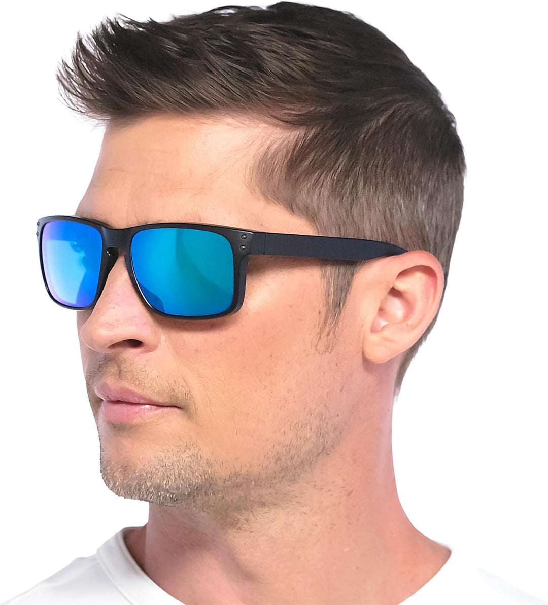 REVANT Ersatzgläser für Oakley Half Jacket 2.0 - Kompatibel mit für Oakley Half Jacket 2.0 Eisblau M