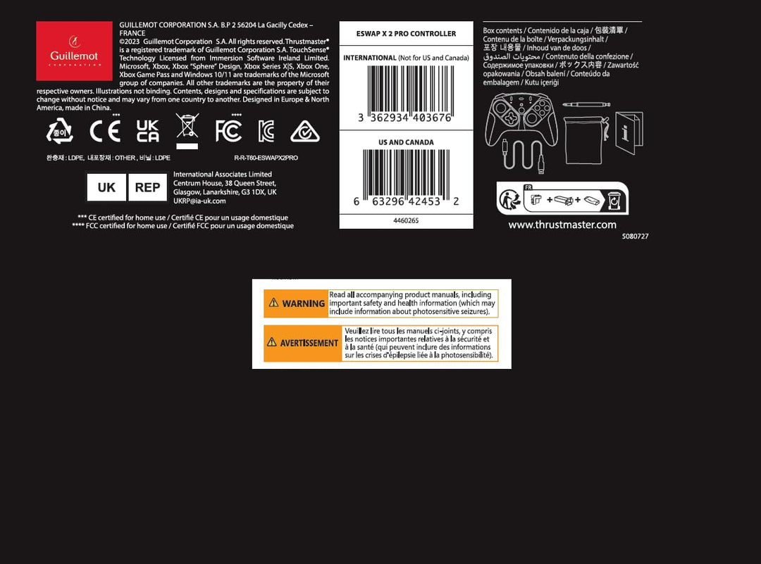 Thrustmaster ESWAP X2, Modulares Gamepad für Xbox Series X|S und PC, Reaktionsschnelle Mechanische T