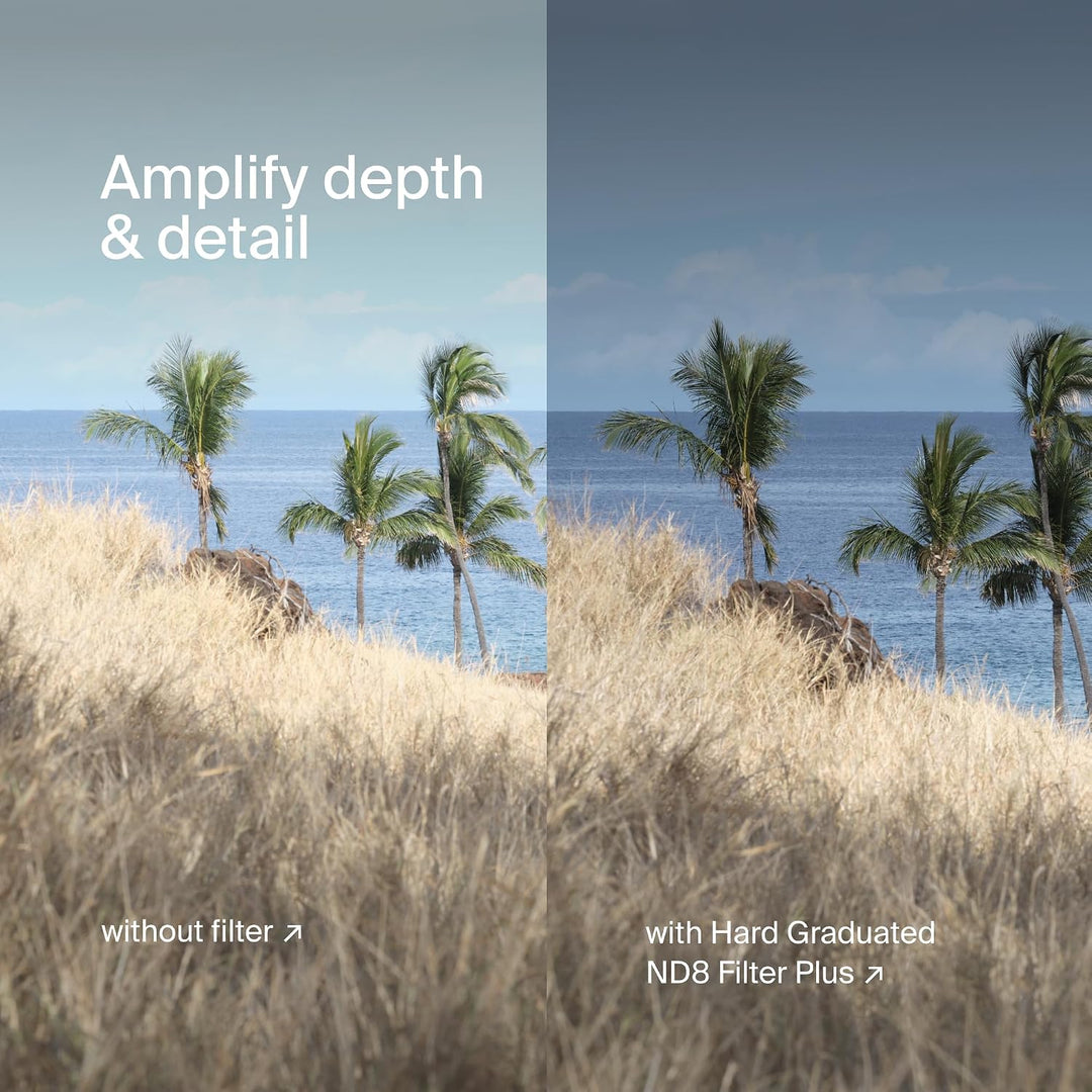 Urth 72 mm Grauverlaufsfilter Hard ND8 GND Filter (Plus+) 72mm, 72mm