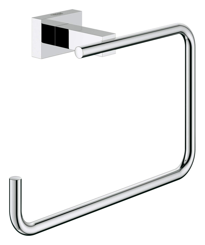 Grohe Essentials Cube Handtuchring, 24 Eckig Einzeln, Eckig Einzeln