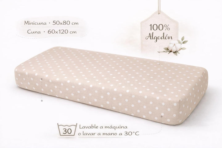 TRAMAS+ Kinderbettwäsche 60x120 cm aus 100% Baumwolle Superweiche &amp; Farbenfrohe | Babybettwäsche - (