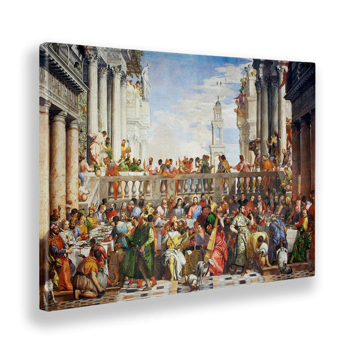 Giallobus - Gemälde - Paolo Veronese - Die Hochzeit in Kana - Leinwand - 70x50 - Bereit zum Aufhänge
