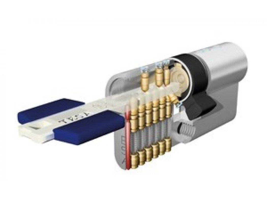 tesa TX80 – Zylinder SE5 E12 2030/30 x 50 Nickel