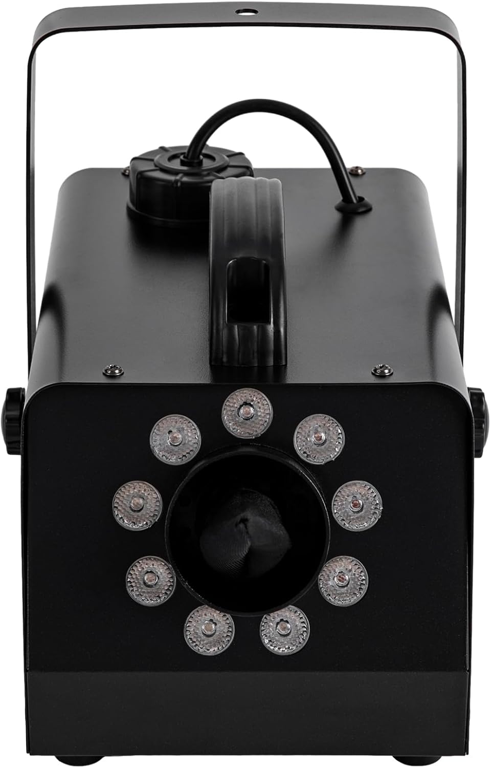 900W Schneemaschine Schneekanone mit 12 LED RGB Lichtern und 3 Beleuchtungsmodi, Weisse Schneeflocke