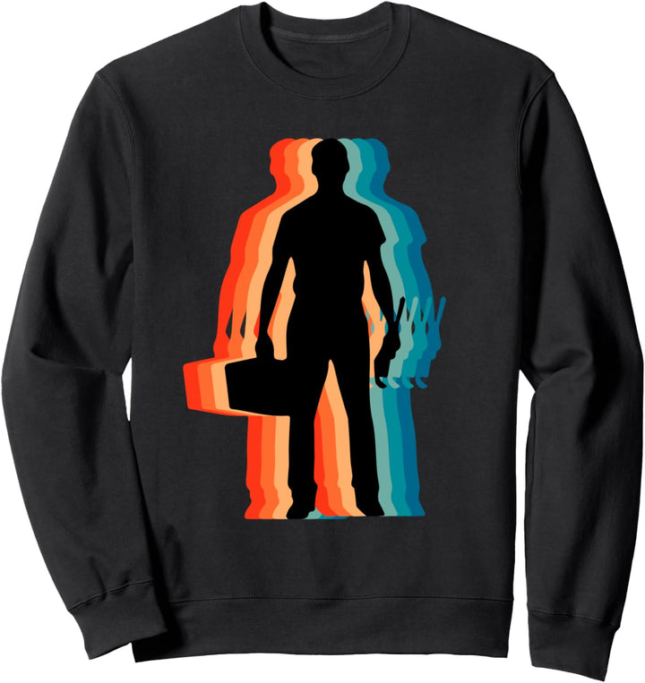 Stolzer Klempner-Papa, Retro-Vintage-Klempner-Vater Sweatshirt