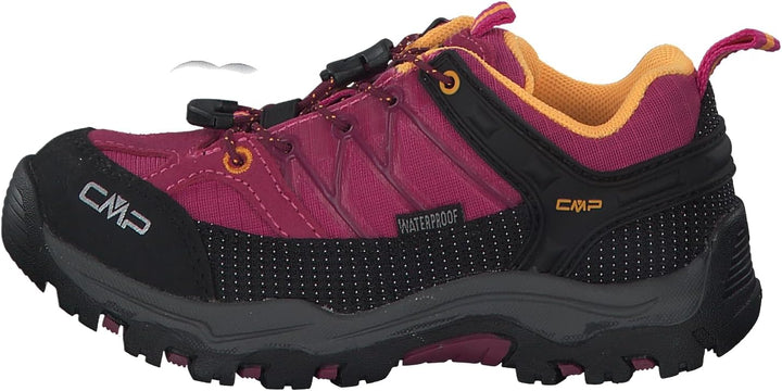 CMP Unisex Kinder Rigel Low Shoes Kids Wp Trekking-Schuhe 25 EU Pink Orange Bouganville Goji, 25 EU