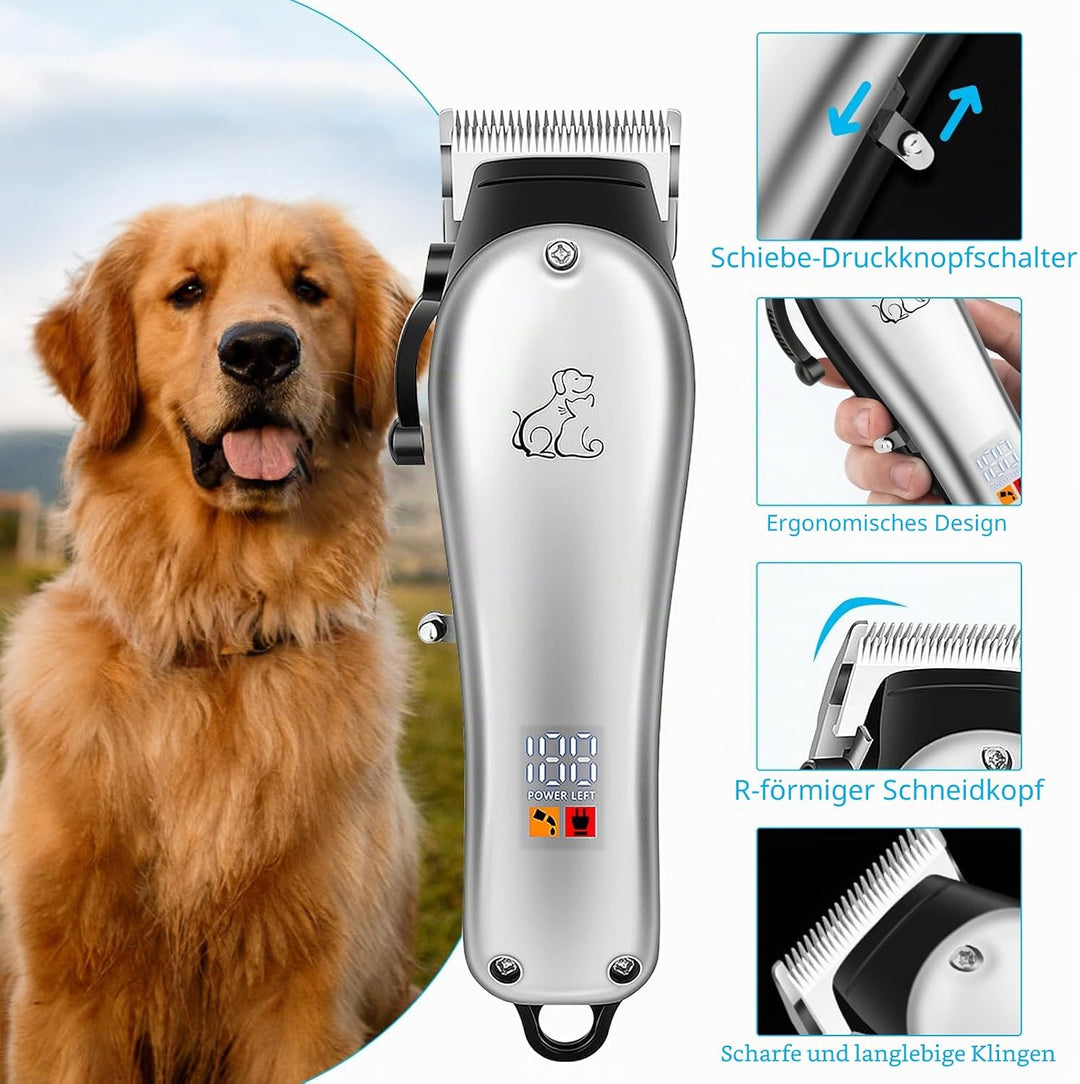 HyAdierTech Elektrische Hundeschermaschine, Hund Katze Tierhaarschneidemaschine, Professionelle Tier