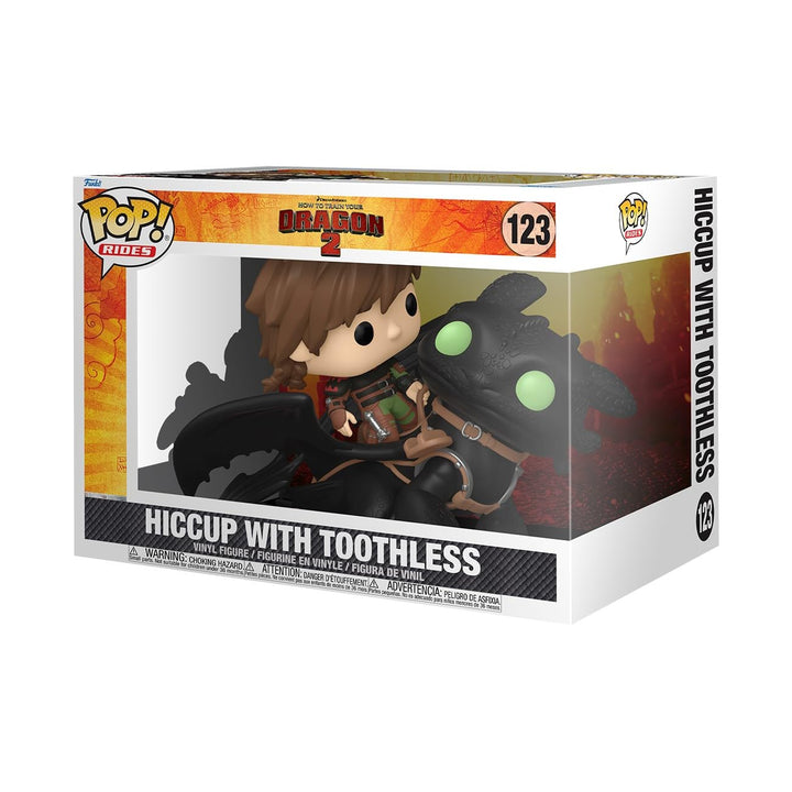 Funko Pop! Rides Deluxe: HTTYD – Hiccup mit Toothless - How to Train Your Dragon - Vinyl-Sammelfigur