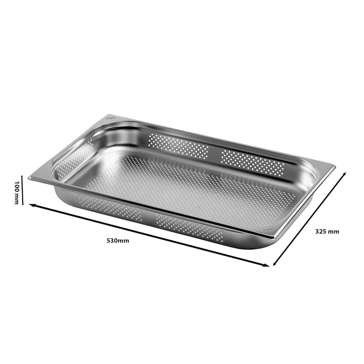 Saro Budget Line Gastronormbehälter 1/GN Perforiert Tiefe 100mm