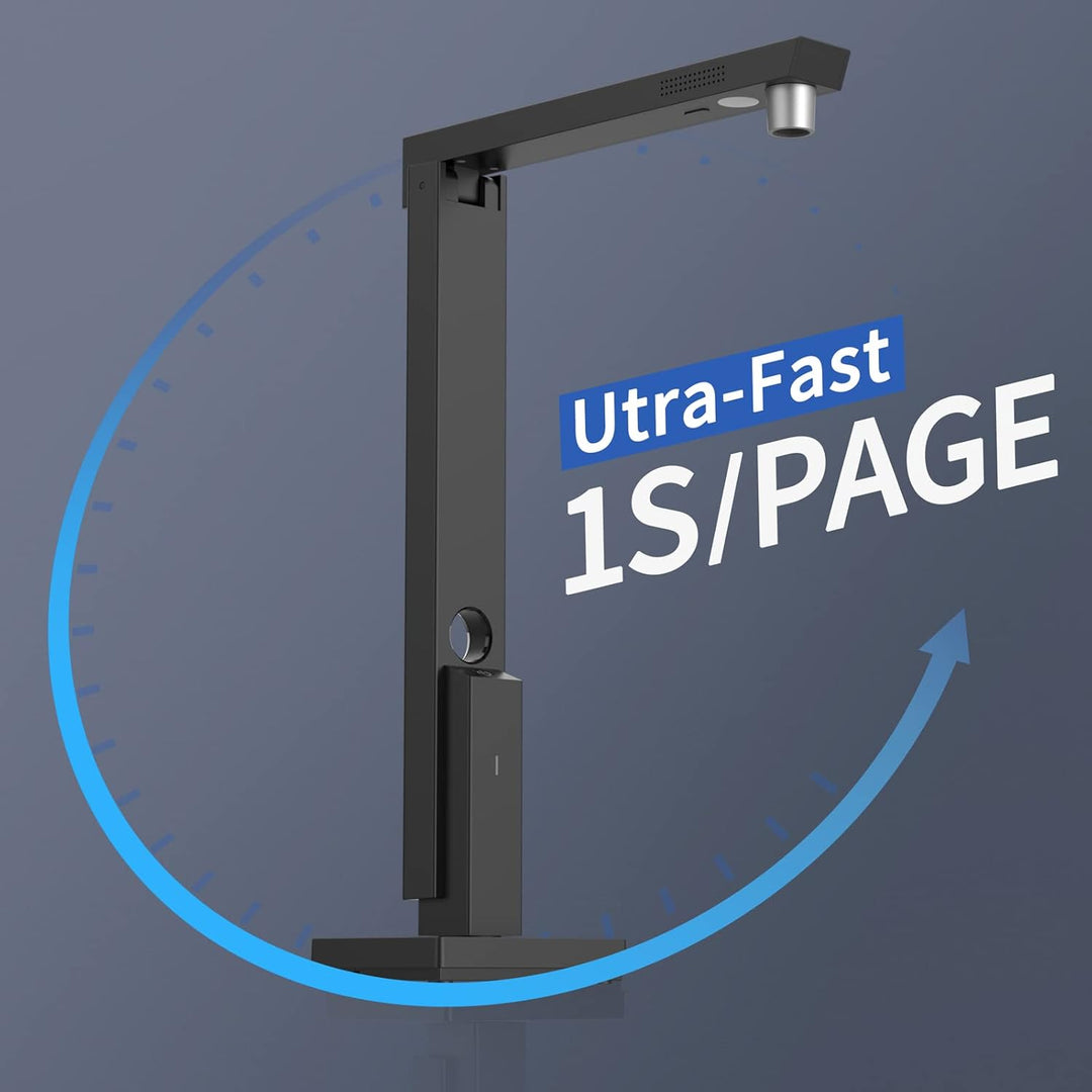 CZUR 12MP USB-Dokumentenkamera und Visualizer, A4 Dokumentenscanner tragbarer Scanner, für Lehr- und
