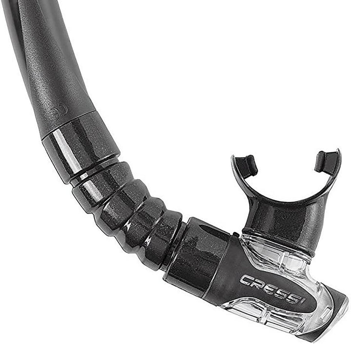 Cressi Matrix Tauchen Schnorcheln Maske Schwarz Einheitsgrösse Bundle mit Uni Schnorchel Gamma, Schw