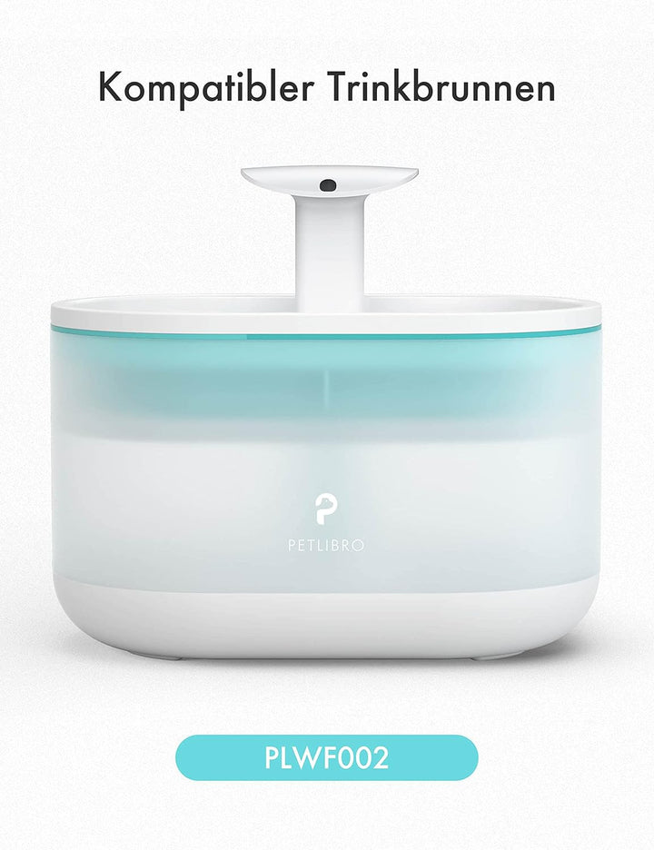 PETLIBRO Capsule Katzenbrunnen Filter 4er Pack, 8 Stück Filter für Katzenbrunnen