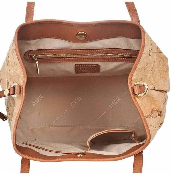 ALVIERO MARTINI DONNA Borsa Media A Spalla Geo Classic Naturale Mod. D016 6000 tau, tau