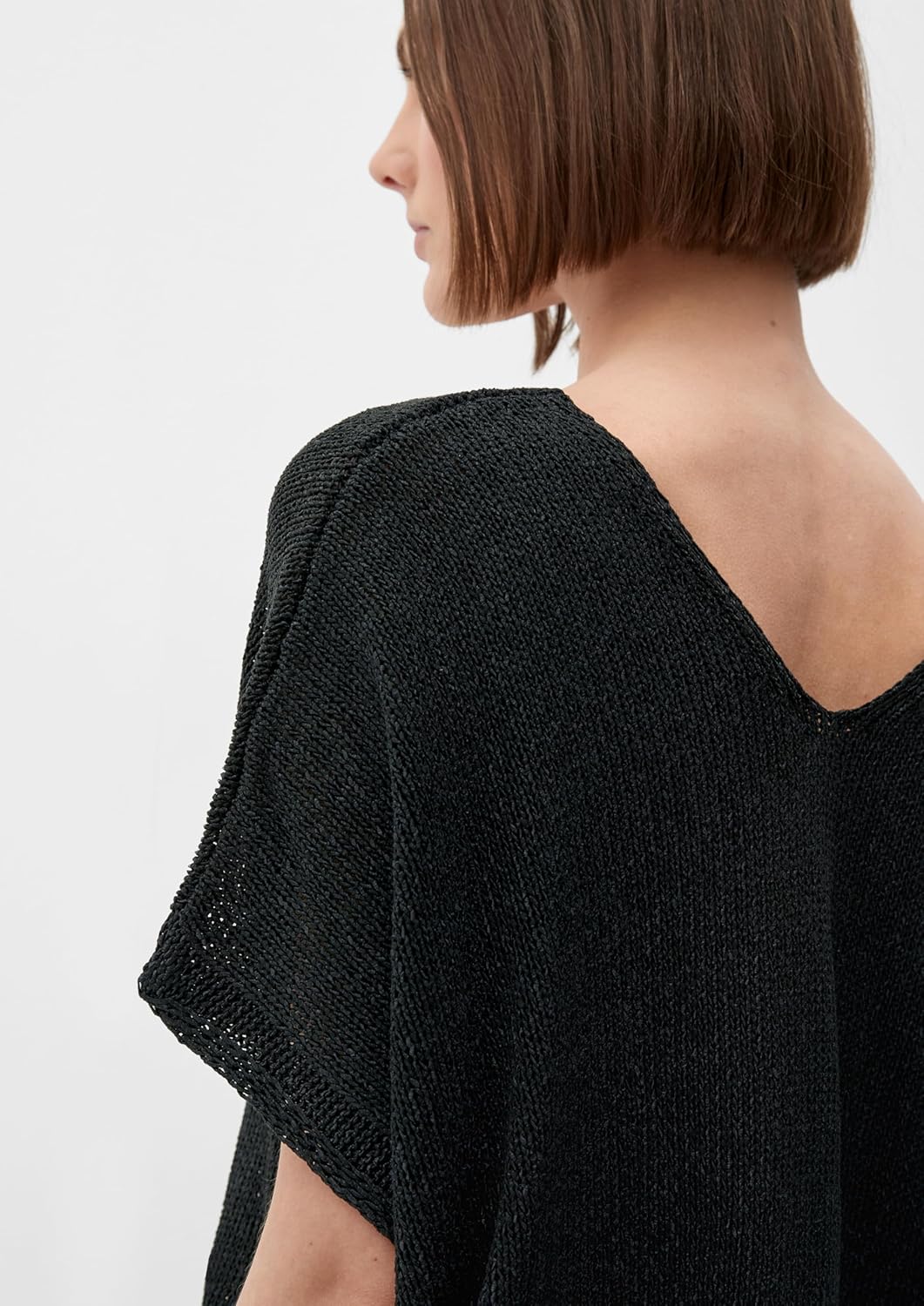 s.Oliver BLACK LABEL Ärmelloser Strickpullover 44 Schwarz, 44 Schwarz