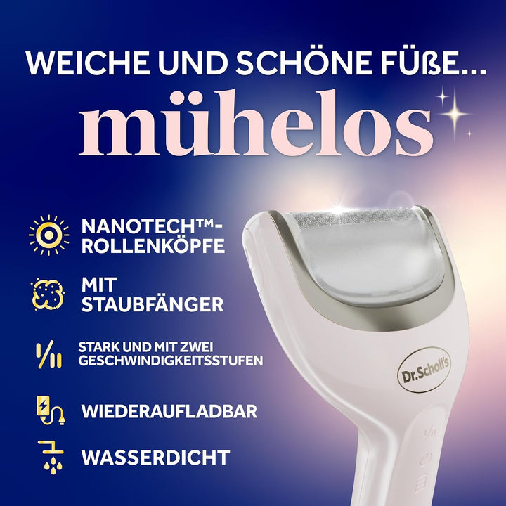 Dr. Scholl's Pedi Perfect Luxe Elektrische Fussfeile