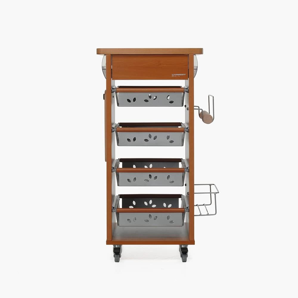 Foppapedretti Bistrot Servierwagen, Walnuss, Walnuss