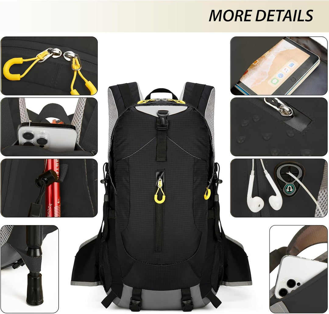 AONETIGER 30L Wanderrucksack Herren Damen Leicht Trekkingrucksack Wasserdicht Reiserucksack mit Rege