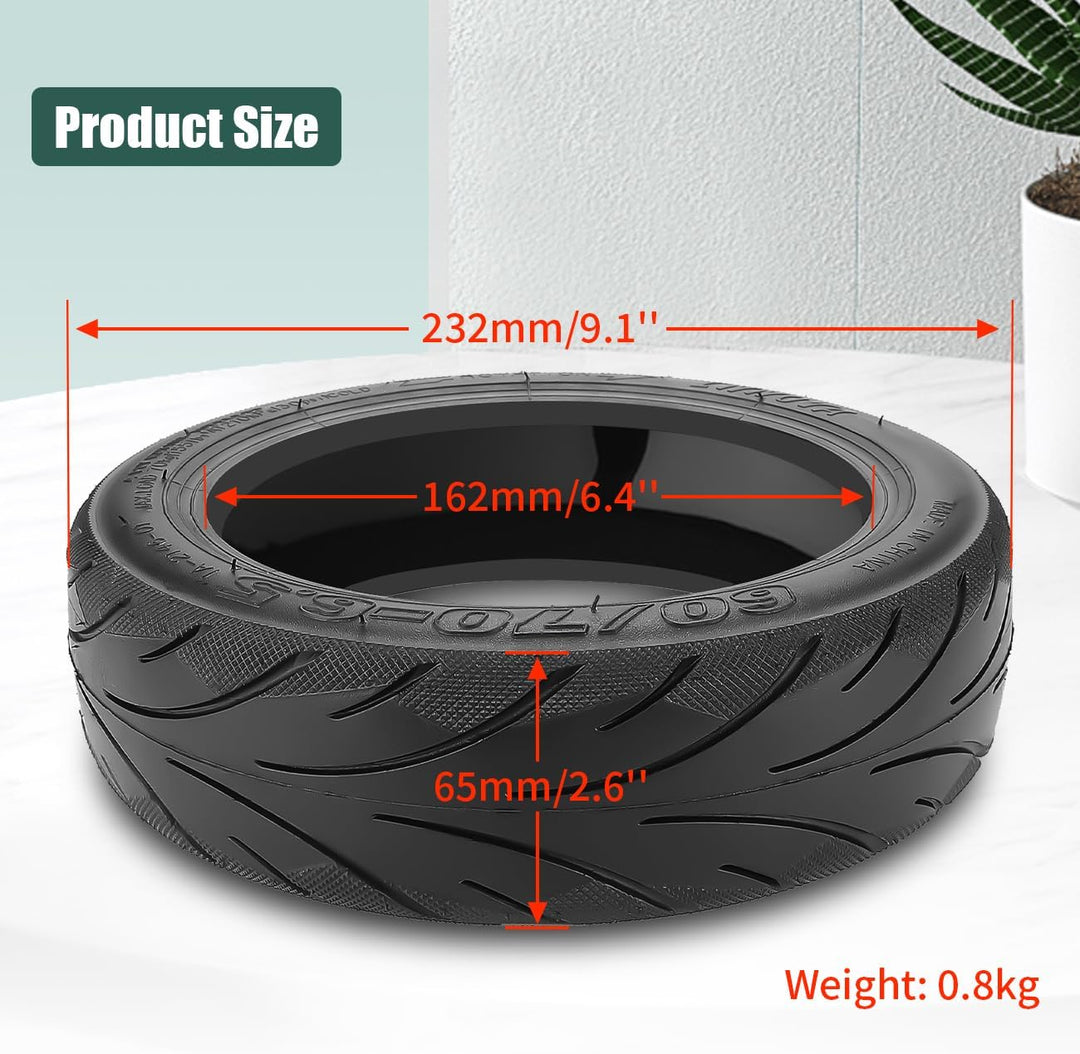 HYGJ Prodroam 60/70-6,5 Roller Reifen Explosionsgeschützter Schlauchloser Reifen Langlebiger und Sic