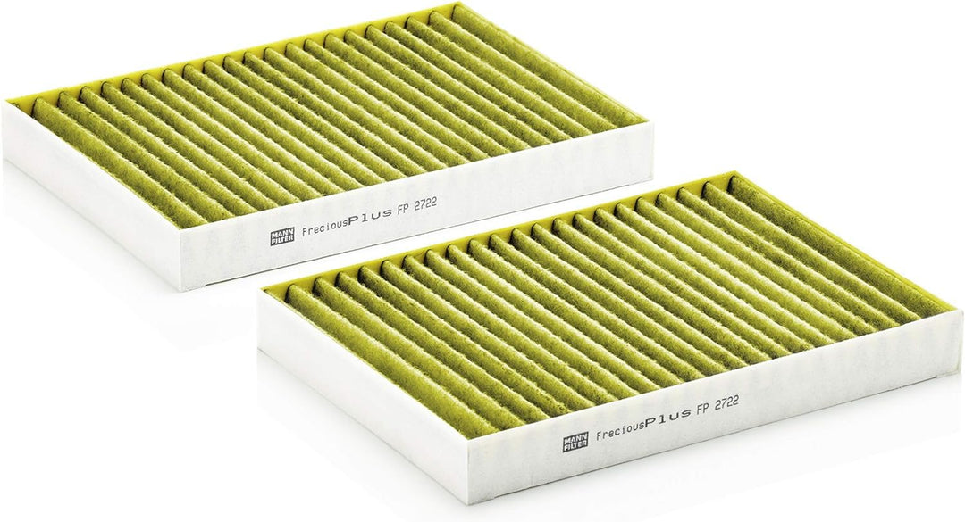 MANN-FILTER FP 2722-2 Innenraumfilter – FreciousPlus Biofunktionaler Pollenfilter (2er Set) – Für PK