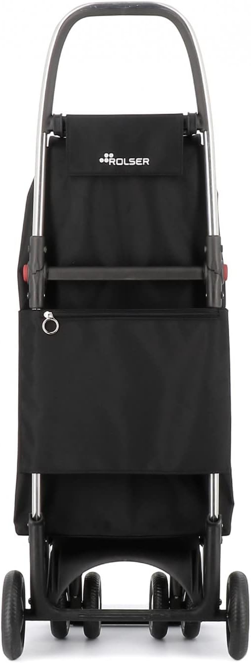 Klappbarer Einkaufstrolley Rolser I-Max MF 4 Räder (2 drehbare) - Schwarz, Schwarz