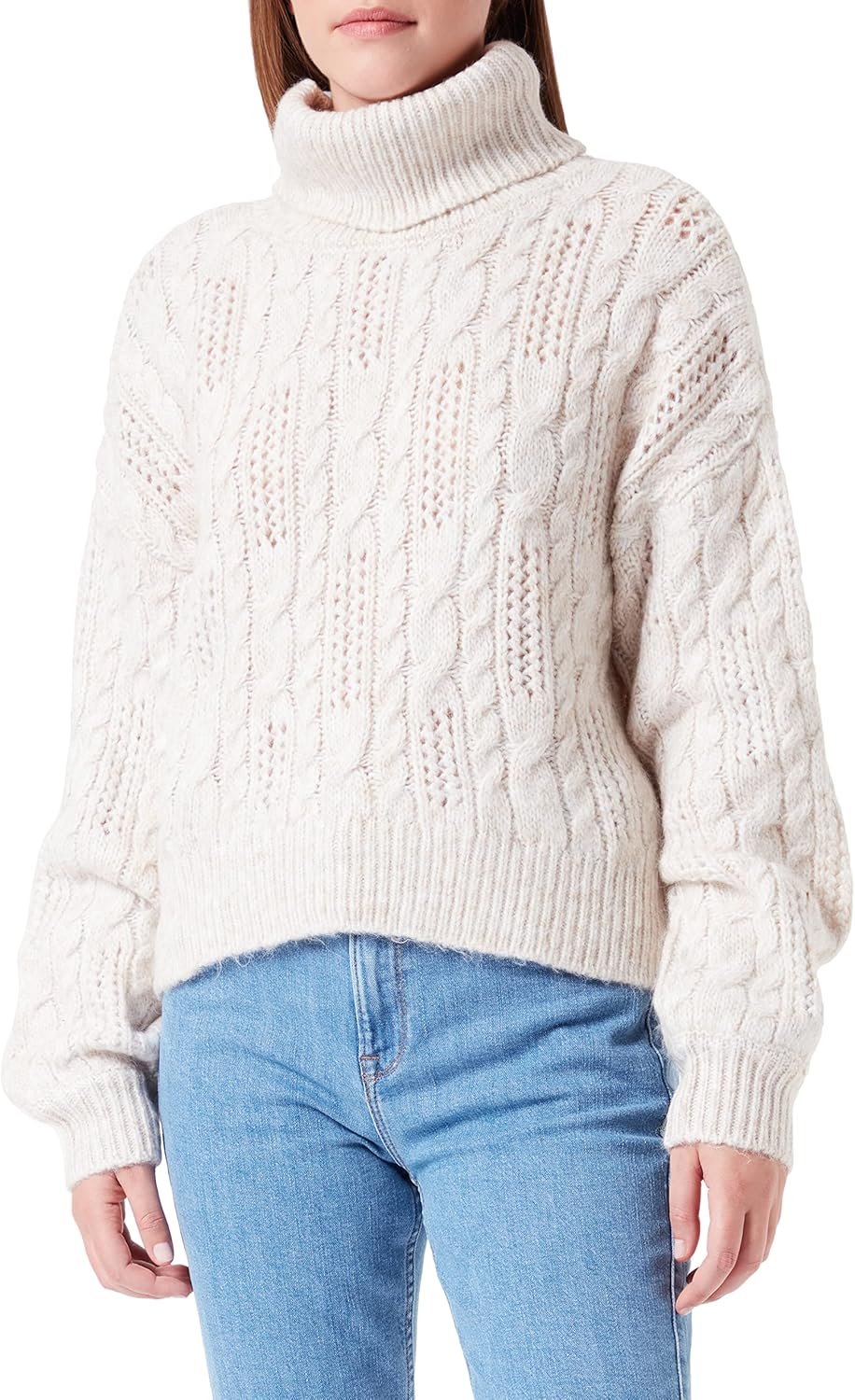 Q/S designed by Damen Strickpullover M Weiss, M Weiß