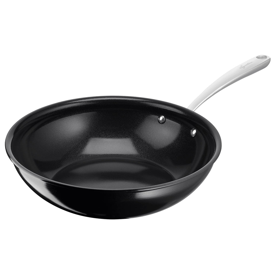 Lagostina Desideria Antihaft-Wok, 28 cm, mit Titanbeschichtung, kratzfest, schnelles und gleichmässi