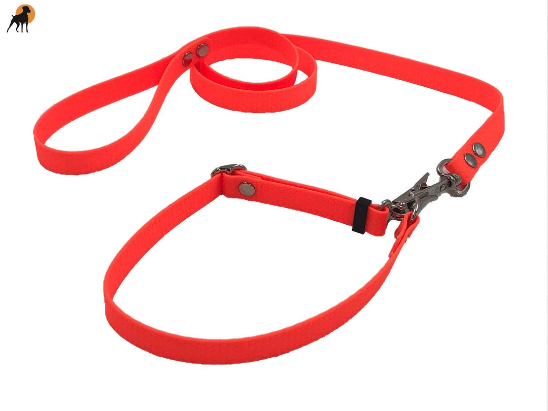 HWP TPU Hexa Befreiungsleine Typ 1, 16mm x 120cm, gummiert, mit Handschlaufe (ca. 40-50cm, Light Blu
