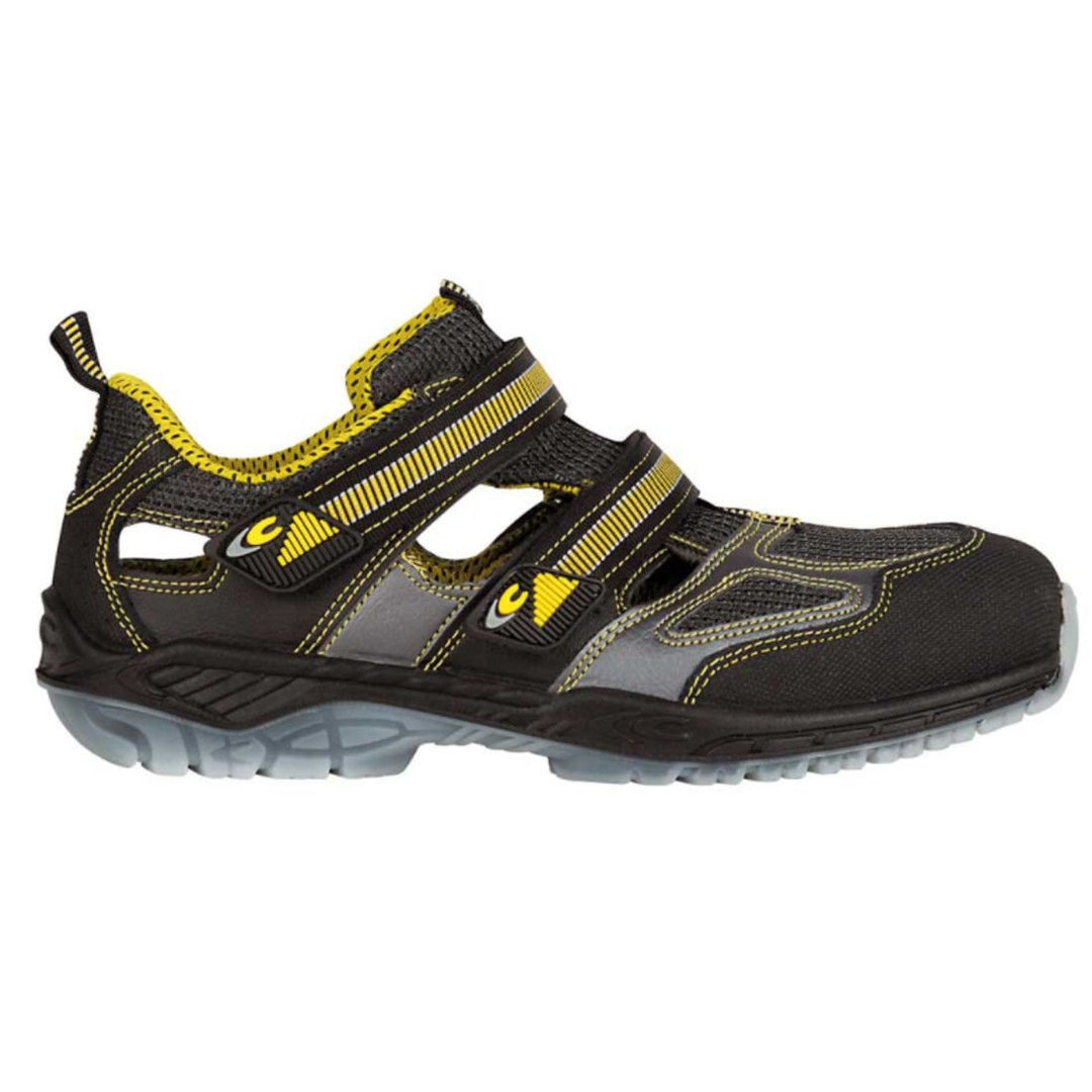 Cofra 30040-001.W40 ACE S1 P SRC Sicherheitssandalen, Schwarz/Gelb, Grösse 40 40 EU, 40 EU