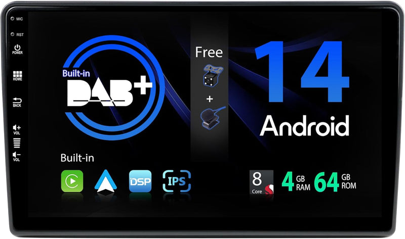 BXLIYER - Built-in DAB - Android 12 IPS Autoradio für FIAT Ducato/Citroen Jumper/Peugeot Boxer - Ein