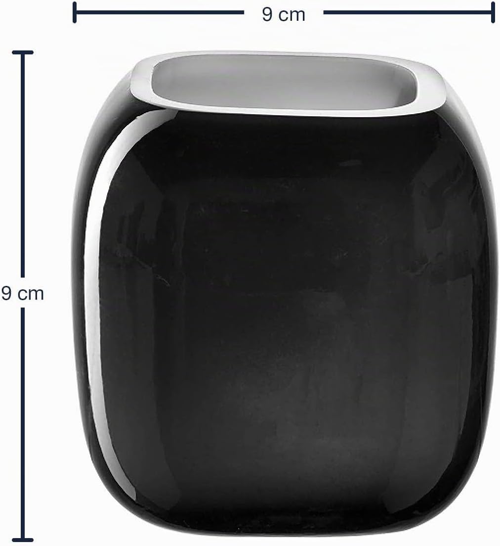 LEONARDO HOME Vase MILANO 9,3 cm grau 041649, Glas Grau 9 cm, Grau 9 cm