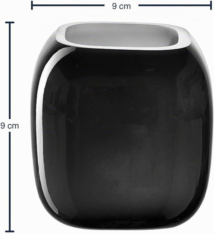 LEONARDO HOME Vase MILANO 9,3 cm grau 041649, Glas Grau 9 cm, Grau 9 cm
