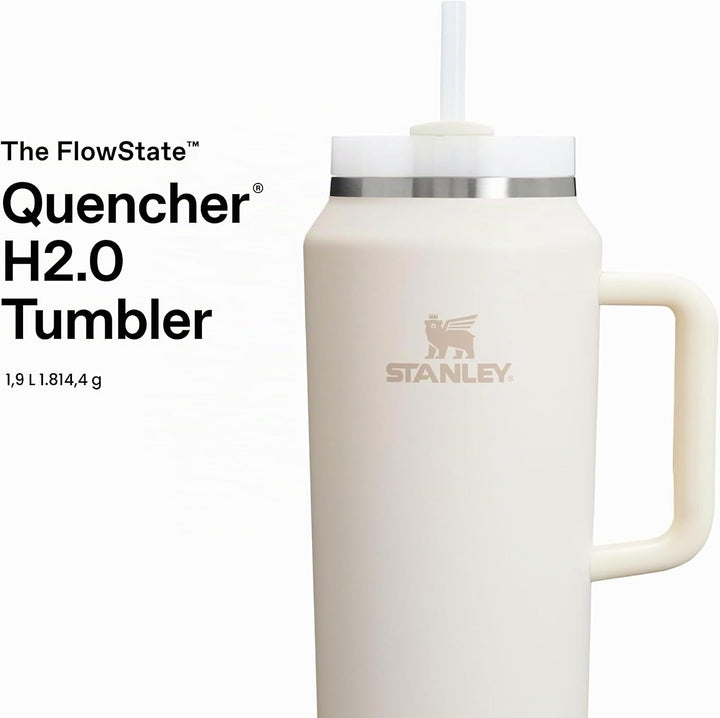 Stanley 1913 Quencher H2.0 Flowstate Trinkflasche Mit Strohhalm - Thermobecher Kühlt 11 Stunden - 48
