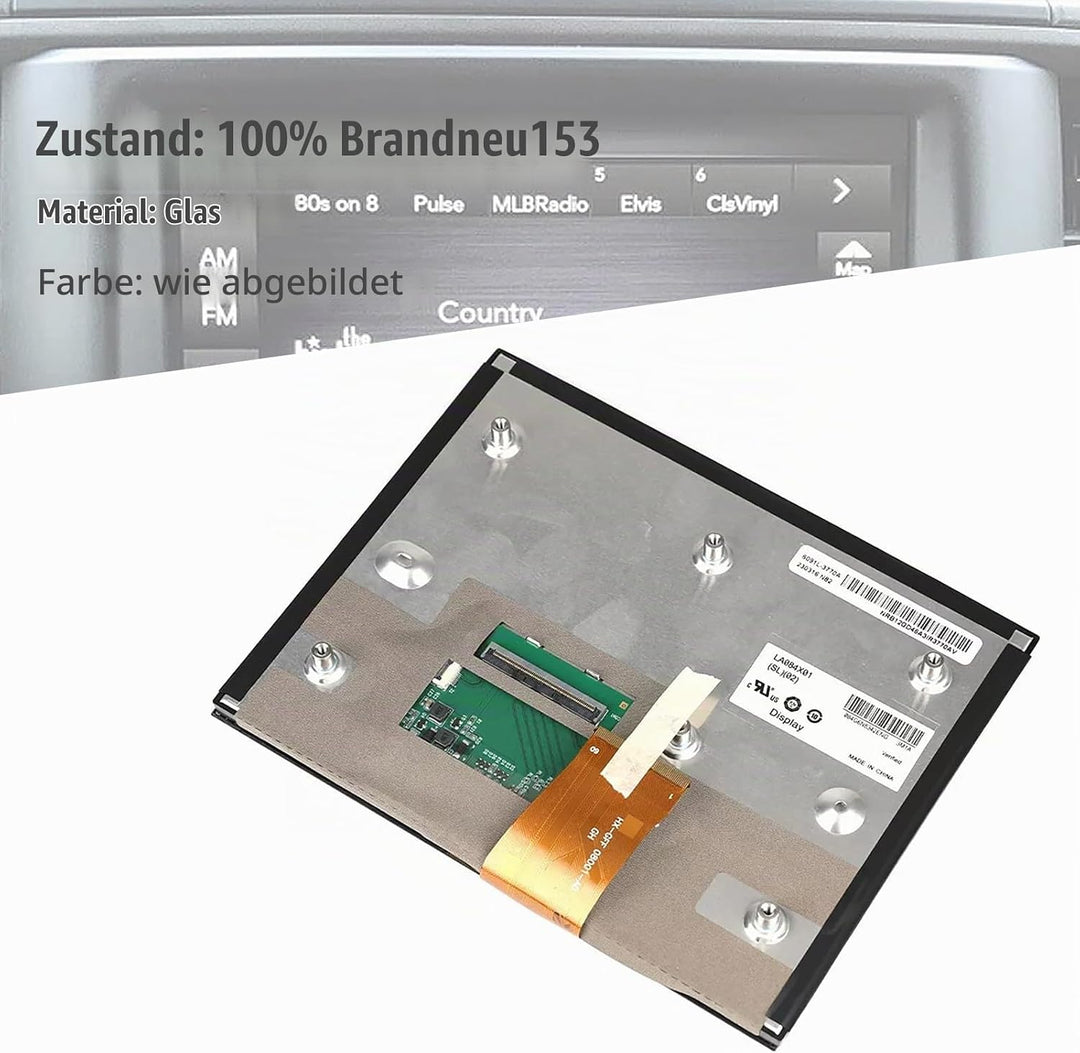 Areyourshop 8,4″ Uconnect LCD Navigation Ersatzdisplay LA084X01(SL)(01) LA084X01(SL)(02) für Jeep Gr