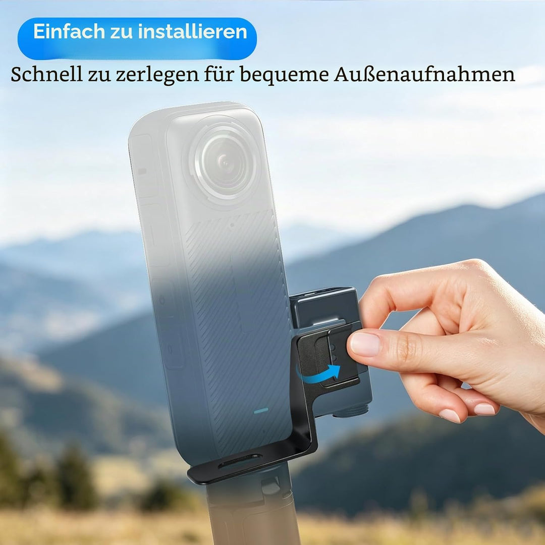 Mic Cold Shoe Extension Bracket Adapter Mount for Insta360 X4/X3/ONE X2 Camera Compatible with DJI M
