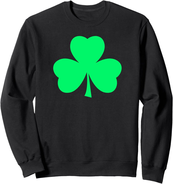 Hellgrünes irisches Kleeblatt Sweatshirt