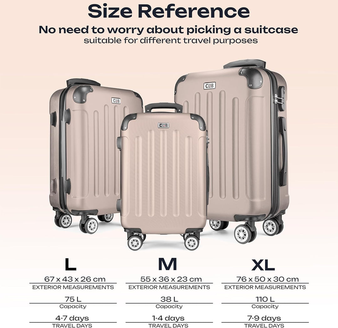 POSH Hartschalenkoffer Koffer &amp; trolleys rollkoffer handgepäck reisekoffer mit Rollen | Koffer gross