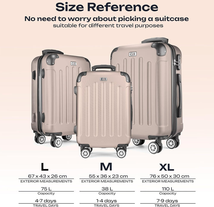 POSH Hartschalenkoffer Koffer &amp; trolleys rollkoffer handgepäck reisekoffer mit Rollen | Koffer gross