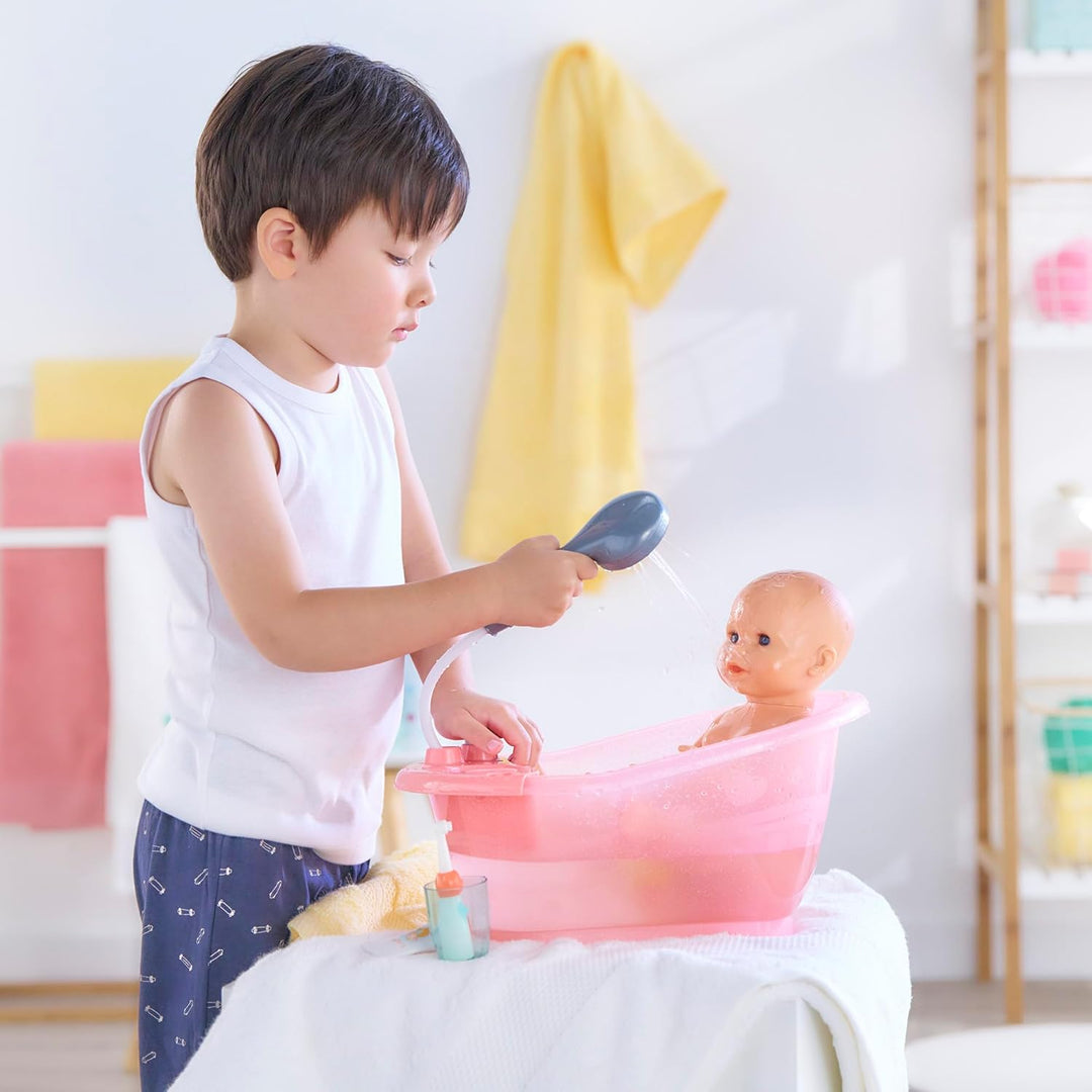Corolle 9000141660 - Mon Grand Poupon Badewanne, mit Pumpfunktion und Badeente für alle 30-36cm Pupp