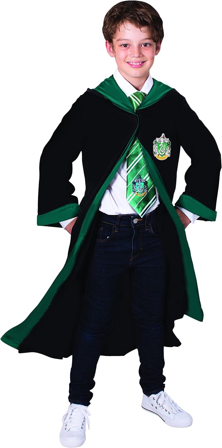 Rubies Harry Potter offizielles Slytherin-Kleid – Kostüm für Kinder – 11 – 14 Jahre – schwarzes Klei