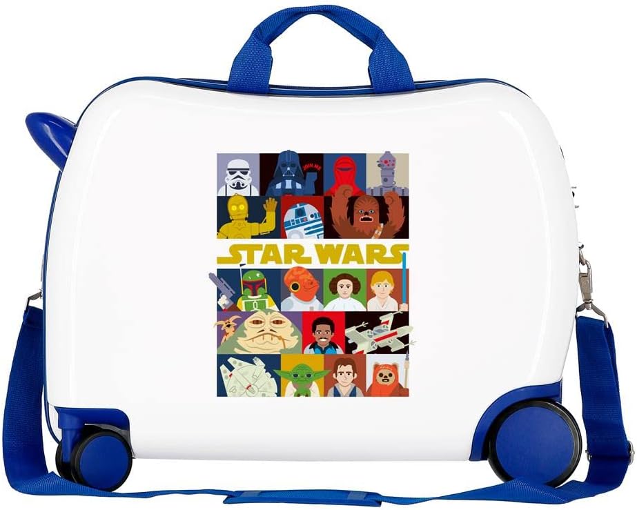 Star wars The Child Characters Maleta Infantil Blanco 50x38x20 cms Rígida ABS Cierre de combinación